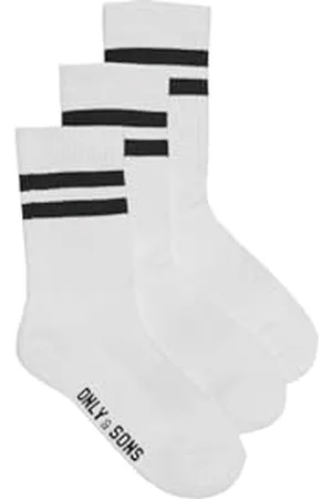 Only & Sons Onsrody Stripe 3-Pack Tennis Sock Noos Chaussettes, , 43-46 Hommes