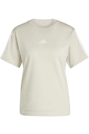 adidas Femme Essentials 3-Stripes Sleeve Cotton T-Shirt, , S