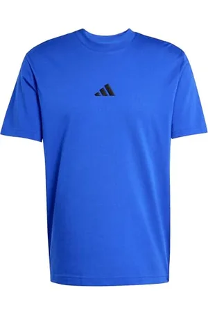 adidas Homme Essentials Small Logo Single Jersey Tee, Team Royal Blue/Black, M