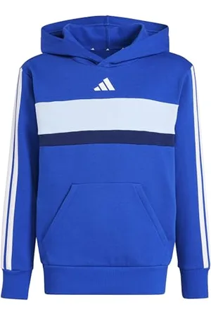 adidas Mixte Enfant Seasonal Essentials TIBERIO 3 Stripes Fleece Hoodie, , 9-10 Years