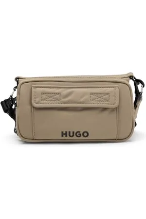 HUGO BOSS Hommes Rikard Crossbody Sac porté croisé multi-poches avec logo contrastant