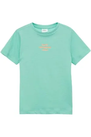 QS by s.Oliver 2164848 T-Shirts, Turquoise, 140 Garçon