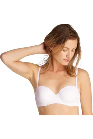 Calvin Klein Soutien-Gorge Push-Up Femme Bretelles Amovibles, Blanc (White), 95A