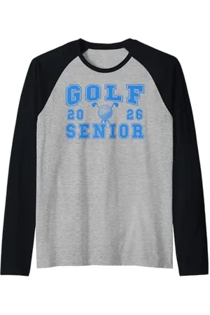 Class of 2026 Graduation Shirts Golf Senior Golf de nuit Senior 2026 Graduation 72 Manche Raglan