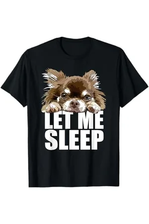 Raf THE ARTIST Designs Chihuahua à poils longs Let Me Sleep Chiwawa pour amoureux des chiens T-Shirt