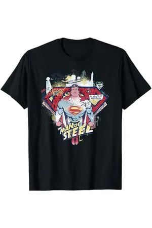 DC Comics Originals DC Superman New Amazing Adventures Man Steel Action Vintage T-Shirt