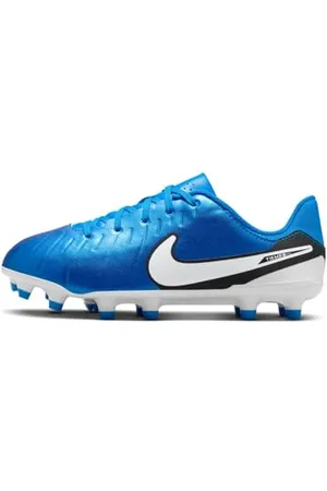 Nike Jr Legend 10 Academy FG/MG Soccer Shoe, Soar/White, 36.5 EU