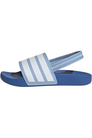 adidas Mixte Enfant Adilette ESTRAP Slides Children TOBOGGANS, Clear Sky/Cloud White/Bright Royal, 34 EU