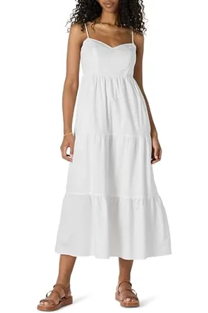 Amazon Robe Longue Bretelles Fines en Satin De Coton Coupe Classique Femme, , S