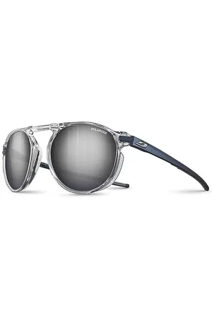 Julbo Meta Lunettes de Soleil, Cristal Brillant/Bleu Foncé, Taille Unique Mixte