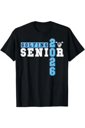 Class of 2026 Graduation Shirts Golf Senior Golf de nuit Senior 2026 Graduation 67 T-Shirt