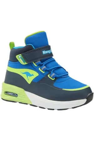 KangaROOS Garçon Unisex Kinder K-XI Creed Mid EV Basket, DK Navy/Lime, 24 EU