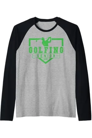 Class of 2026 Graduation Shirts Golf Senior Golf de nuit Senior 2026 Graduation 58 Manche Raglan