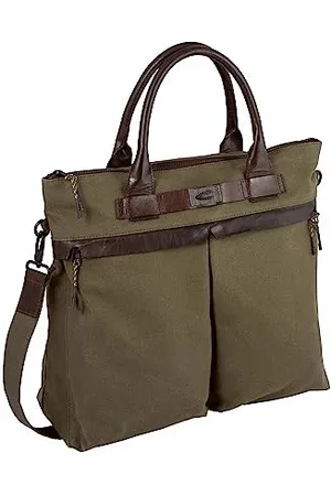 Camel Active Lewis Sac de Transport zippé pour Homme, L, Gris, , 39 x 16 x 37, Portefeuille (Format Jean)
