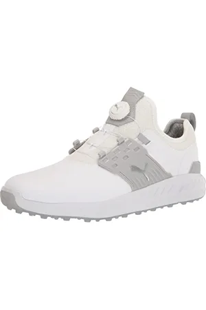 PUMA Homme Ignite Articulate Disc Chaussure de Golf, White Silver High Rise, 44.5 EU