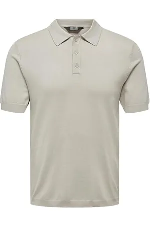 Only & Sons Onswyler Life Reg 14 SS Polo Knit Noos, Doublure argentée, XS Homme