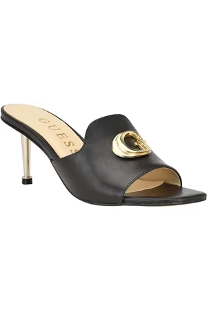 Guess Femme Boutons-Pression Sandale à Talon, , 39 EU