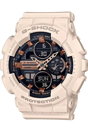 Casio Montre G-Shock Classic Femme Blanc - Chrono 1/1000eme de s. - 5 alarmes - Etanche 20 Bars