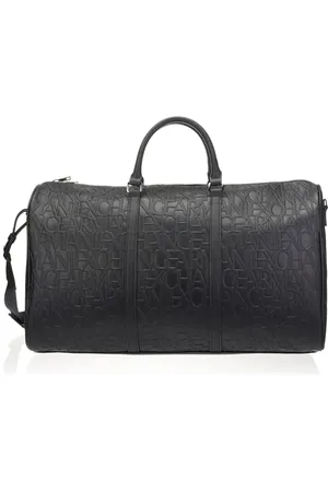 Armani Exchange All Over Logo Duffle, Sac de Sport pour des Hommes, Black