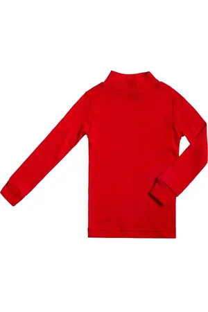 BABIDU Punt NOU-Camiseta Semicisne Niños Hombre Color: Rojo Talla: 10 Tricot, , Ans Fille
