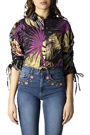 Desigual CAM_ONA Chemise, Black, L aux Femmes