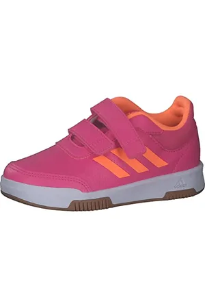 adidas Tensaur Hook and Loop Shoes Chaussures de Course, Magenta/Orange/Cloud White, 38 2/3 EU