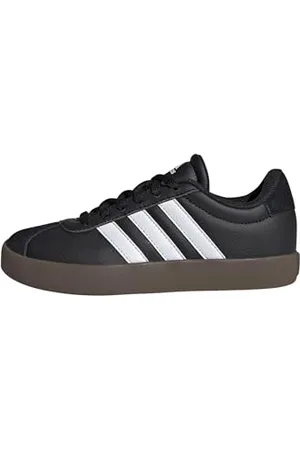 adidas Mixte VL Court 3.0 Shoes Kids Chaussures, Core Black/Cloud White/Gum, 37 1/3 EU