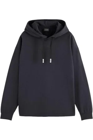 Scotch&Soda Core-3 Crosses Hoodie Sweat-Shirt à Capuche, Black, L Homme