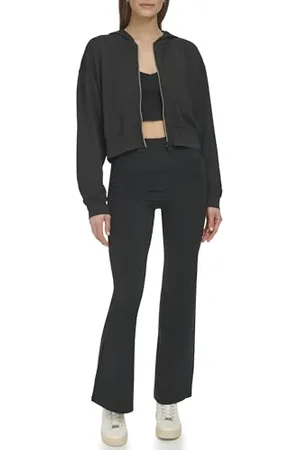 DKNY Snake Jaquard Full Zip Hoodie Sweat-Shirt à Capuche, , L Femme