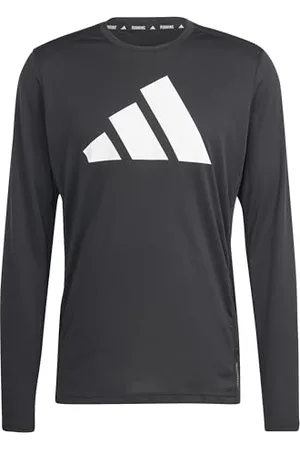 adidas Homme Run It Long Sleeve Tee, Black, L