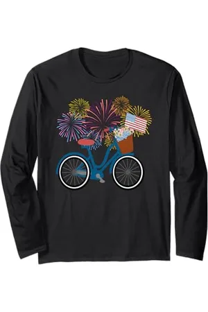 Cedar Rue Vélo avec drapeau américain et feux d