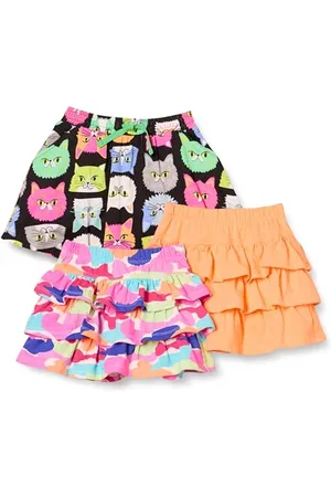 Amazon Jupe-Short à Volants en Maille (Anciennement Spotted Zebra) Fille, Lot de 3, , 8 Ans