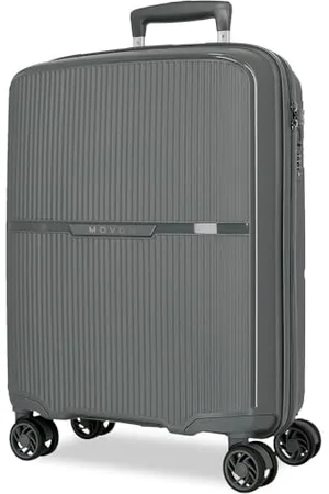 MOVOM Noon Valise Cabine Grise 38 x 56 x 20 cm Rigide 2,8 kg Fermeture TSA Polypropylène 2,8 kg 38,2 L Bagage à Main, , Talla única, Valise Cabine