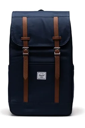 Herschel Retreat Backpack Sacs à Dos Hommes Marine/Marron - Unique - Sacs à Dos Bag
