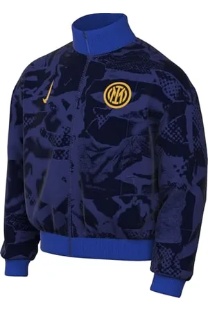 Nike Inter Milan FV2367-455 Veste hymne de football Inter Strike Third Dri-Fit pour homme Bleu roi profond/doré (University Gold)