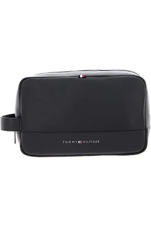 Tommy Hilfiger Trousse De Toilette Homme TH Essential Pu Washbag Similicuir, , Taille Unique