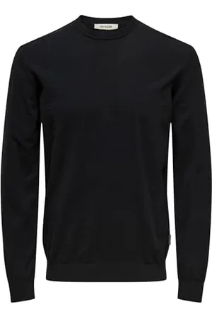 Only & Sons Pull en Maille ONSLOUI Pull-Overs Black M Black M