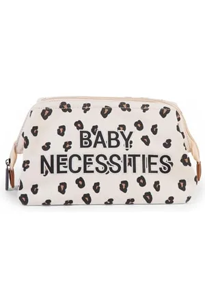 Childhome Trousse de Toilette Bébé/Enfant, Pochette Toilette, Déperlante, Spacieuse, Fermeture Glissière, Baby Necessities, Leopard
