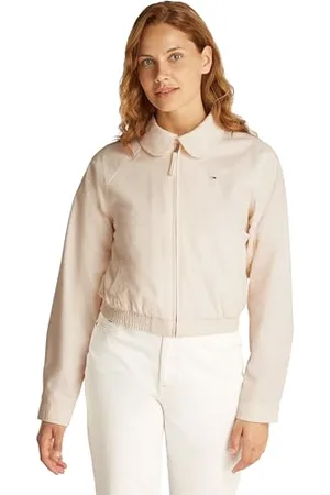 Tommy Hilfiger Veste Femme Cotton Déperlante, Beige (Ancient White), XXS
