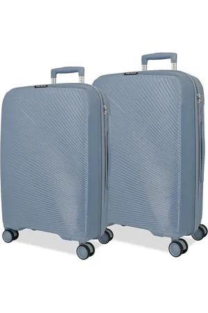 Roll Road Orbit Jeu de valises Bleues 64/75 cm Rigide 7,1 kg Fermeture TSA intégrée Polypropylène 7,1 kg 145,8 L, , Talla única, Jeu de valises