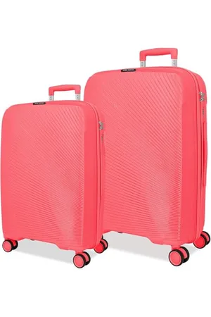 Roll Road Orbit Jeu de valises Roses 54/64 cm Rigide 5,6 kg Fermeture TSA Polypropylène 5,6 kg 94,2 L Bagage à Main, , Talla única, Jeu de valises