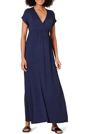 Amazon Robe Longue cintrée (Disponible en Grande Taille) Femme, , XL