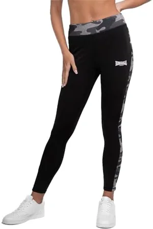 Lonsdale London Dorrery Legging de Sport, Camouflage Noir, XS Femme