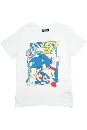 Disney T-Shirt Garçon Sonic, Design Fun et Coloré, Parfait pour Les Enfants Fans de Sonic, Idéal pour Le Quotidien