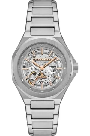 Armani Exchange Femmes Analogique Automatique Montre avec Bracelet en Acier Inoxydable AX4618
