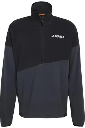 adidas Homme Terrex Multi Climawarm Fleece Anorak, Black/Carbon, S