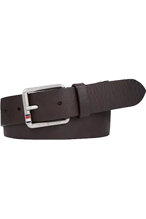 Tommy Hilfiger Homme Ceinture Casual 3,5 cm Cuir, Multicolore (Testa Di Moro), 85