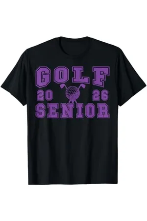 Class of 2026 Graduation Shirts Golf Senior Golf de nuit Senior 2026 Graduation 82 T-Shirt