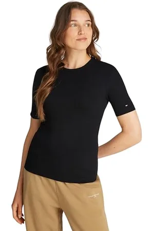 Tommy Hilfiger 5X2 Rib C-NK SS WW0WW43918 T-Shirt S/S, , XL Femme