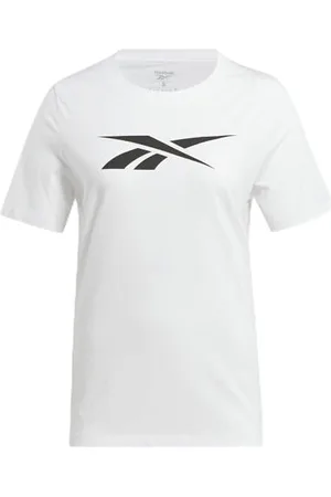 Reebok Vector Graphic T-Shirt, White, XXS Femme